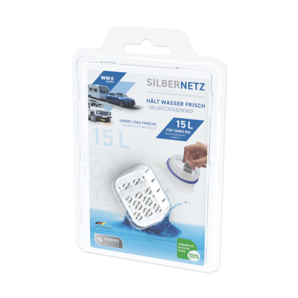 Silvernet for automatic water preservation for tanks 15l each
