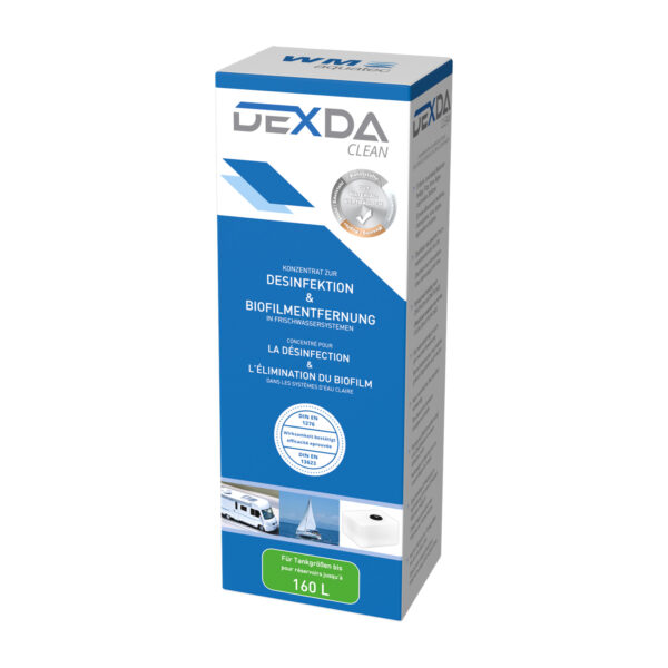 DEXDA® Clean disinfectant cleaner for tank sizes up to 160 litres