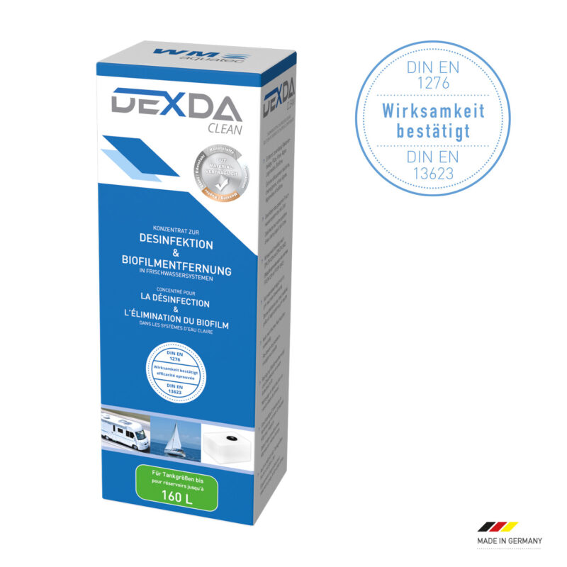 DEXDA® Clean zur Desinfektion und Biofilmentfernung DIN