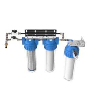 3-stage cascade filtration with bypass (size M 90° angle)