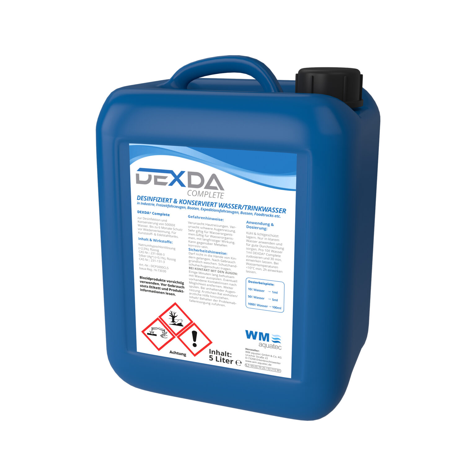 DEXDA® Complete zur Desinfektion und Konservierung von 50000 Liter Wasser