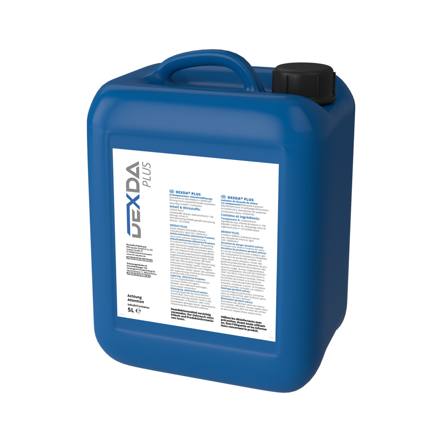 DEXDA® Plus zur Desinfektion von 50000 Liter Wasser